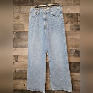levi's ribcage wide leg jeans